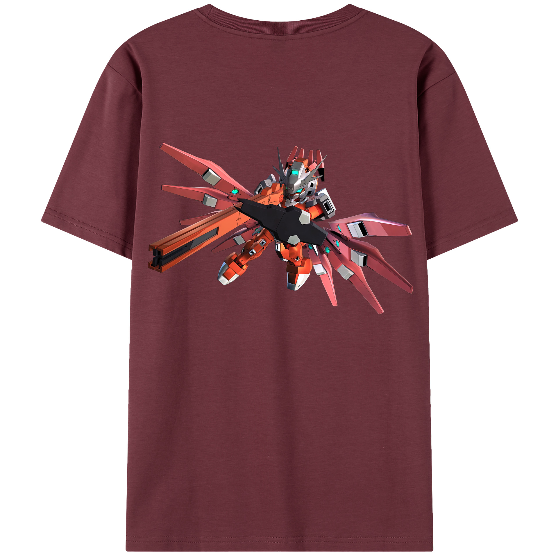 （画像用） 機動戦士ガンダム Mobile Suit Gundam 綿100％半袖Tシャツ（背面プリント）